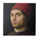Recherche de peinture portrait carreaux Vintage