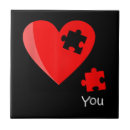 Recherche de puzzle carreaux Coeur
