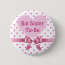 Recherche de rose de point de polka badges Baby shower