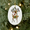 Recherche de renne ovales ornements Xmas
