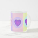 Recherche de coeurs pastel tasses Violet