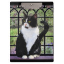 Recherche de peinture de chat porte blocs Tuxedo