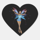 Recherche de coeur 3d autocollants Bleu