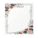 Recherche de fleurs roses blocsnotes Bleu marine