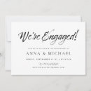 Recherche de partie de élégante fiançailles invitations Minimaliste
