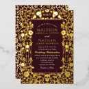 Zoek naar hallowedding uitnodigingen Goud