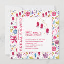 Zoek naar modern floral bridal shower invitations Floreel