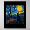 Recherche de tour eiffel nuit posters Van gogh