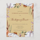 Zoek naar thanksgiving menu uitnodigingen Bloem