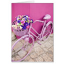 Recherche de vélo rose vœux cartes Féminin