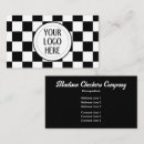 Recherche de damier cartes visite Noir et blanc
