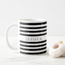Recherche de rayé noir et blanc tasses Motif