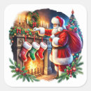 Recherche de cheminée de noël autocollants Pour enfants