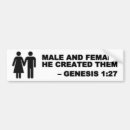 Zoek naar mannelijkheid bumperstickers Vrouw