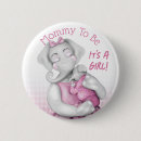 Recherche de baby shower éléphant badges Mignon