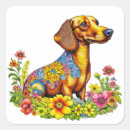 Recherche de dachshund illustration autocollants Dog
