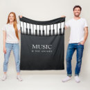 Recherche de piano blankets Noir