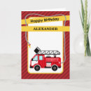 Recherche de de camion de pompiers anniversaire cartes Garçon