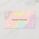Recherche de couleurs en pastel cartes visite Professionnel