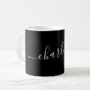 Recherche de lettrage noir tasses Mignon