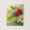 Recherche de coccinelle puzzles Printemps
