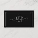 Recherche de monogrammes modernes cartes visite Customer