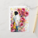 Recherche de femme dans le jardin cartes postales Unique