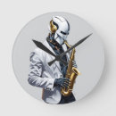 Zoek naar saxofoon posters klokken Illustratie