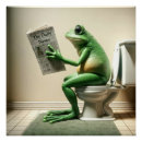 Recherche de grenouille posters Toilettes