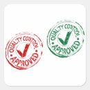 Recherche de approuvé autocollants Contrôle qualité