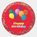 Recherche de ballons rouges autocollants Célébration
