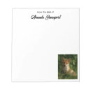 Recherche de renard blocsnotes Boisé