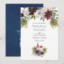 Recherche de de paon mariage invitations Marine