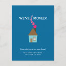 Zoek naar ons nieuw adres briefkaarten Schattig