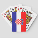 Recherche de drapeau croate jeux de cartes Patriotique