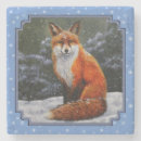 Recherche de renard rouge dessous de verres Renards