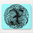 Recherche de mariage monogramme tapis souris Lettre