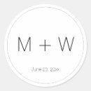 Recherche de initiales mariage autocollants Chic