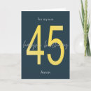 Recherche de quarante cinquième anniversaire cartes 45 ans