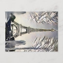 Recherche de paris romantique cartes postales Aquarelle