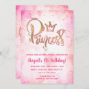 Recherche de jolie princesse invitations Rose et or