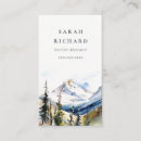 Recherche de ski de neige cartes visite Aquarelle