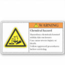 Zoek naar chemische stickers Gevaar