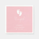 Zoek naar voetafdrukken servetten Baby shower