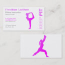 Recherche de professeur de pilates cartes visite Instructeur