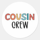 Recherche de cousin autocollants Ras du coup