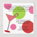 Recherche de martini noël invitations Rose