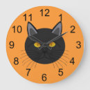 Recherche de halloween horloges Chat noir