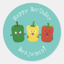 Recherche de poivrons autocollants Légume