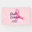 Recherche de cancer banderoles Octobre